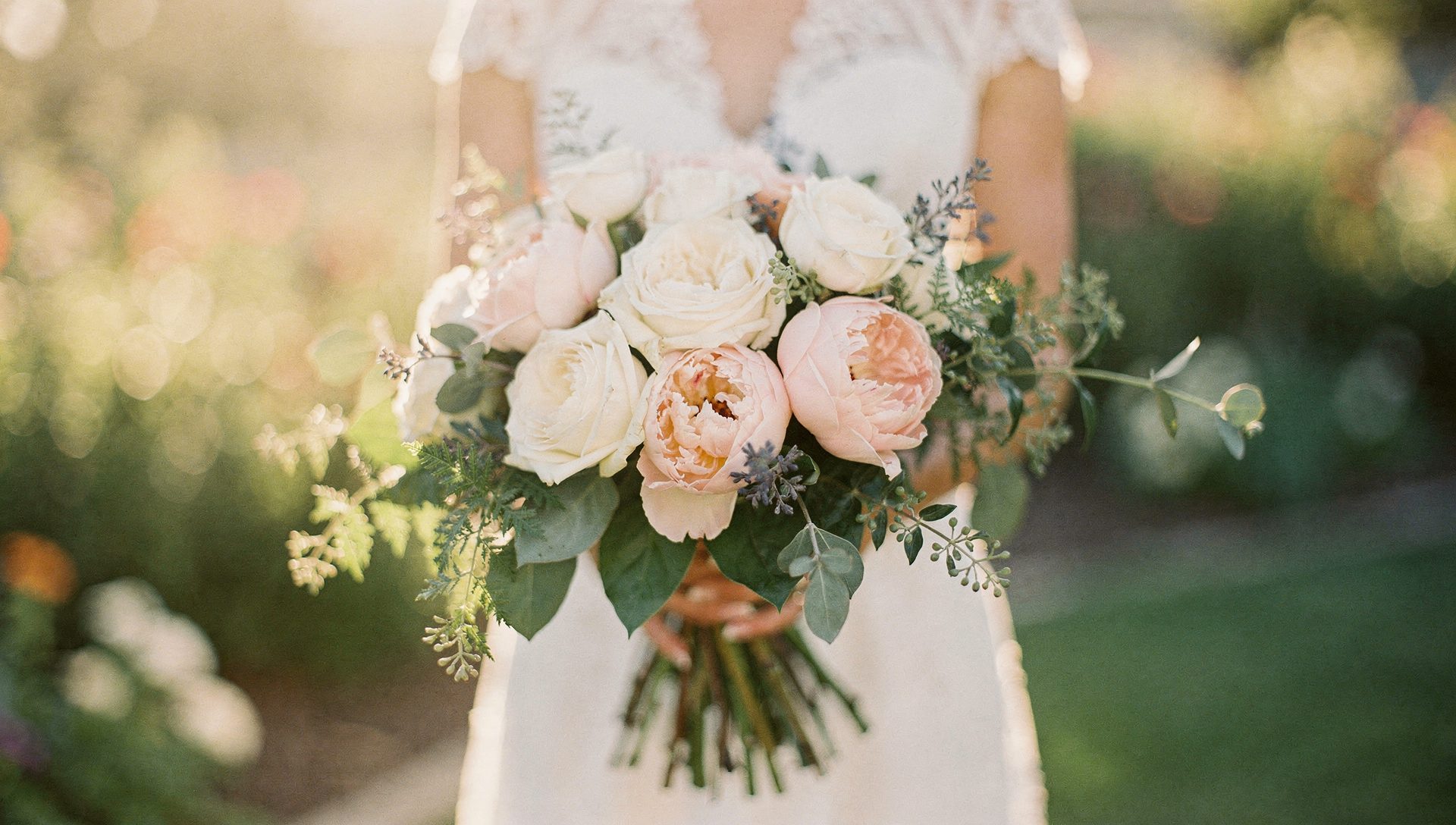 Bridal bouquet from Rosita's Flowers for Chula Vista wedding delivery